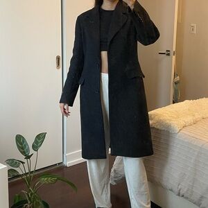 Aritzia Black Pea Coat